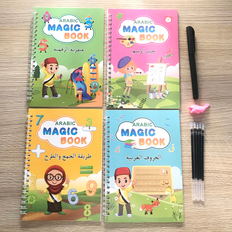 Arabic Magic Book + LCD Writing Tablet 10 " inch